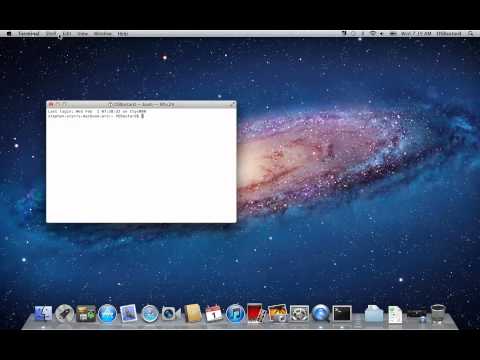 comment ouvrir le terminal sur mac os x