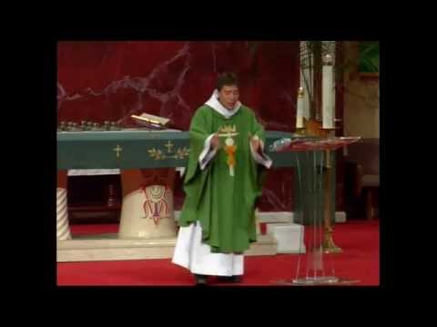 Fr Mark preaches a powerful homily