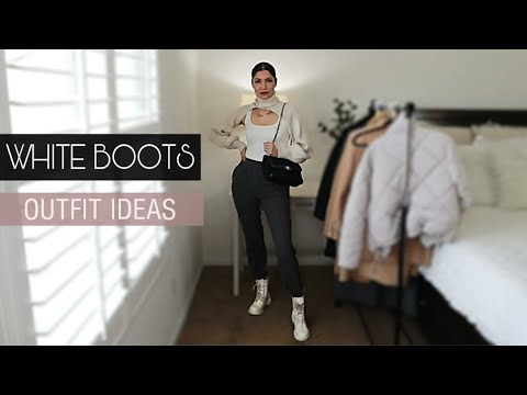 HOW TO STYLE WHITE BOOTS ♡ 14 Outfit Ideas