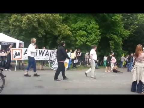 Galopprennbahn Scheibenholz, Protest, Leipzig, 01.05.2014