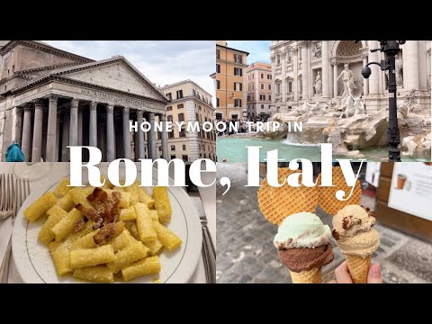 SUB) My long-awaited honeymoon in Italy! Part 1, Rome｜Pantheon｜Strolling around Rome｜Rome gourmet🍽️