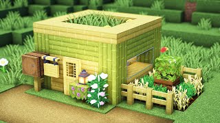 Minecraft: How to build a Small Wooden Bamboo House