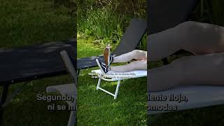 Video de Reposera tumbona reclinable de acero con textileno Arraial Utile