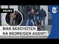 'Allahu Akbar'-schreeuwer bedreigt agent met messen