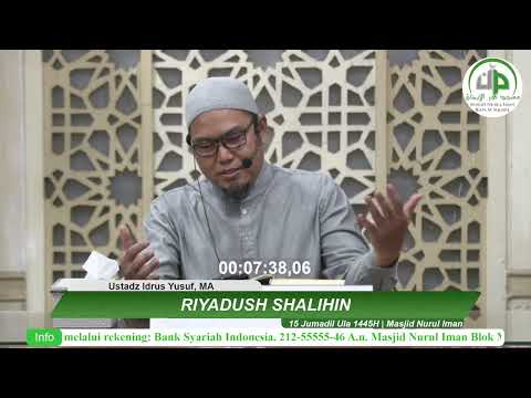 Riyadhus Shalihin ( Hadits-10, Bab-26 Keharaman Kedzhaliman) - Ustadz Idrus Yusuf, MA