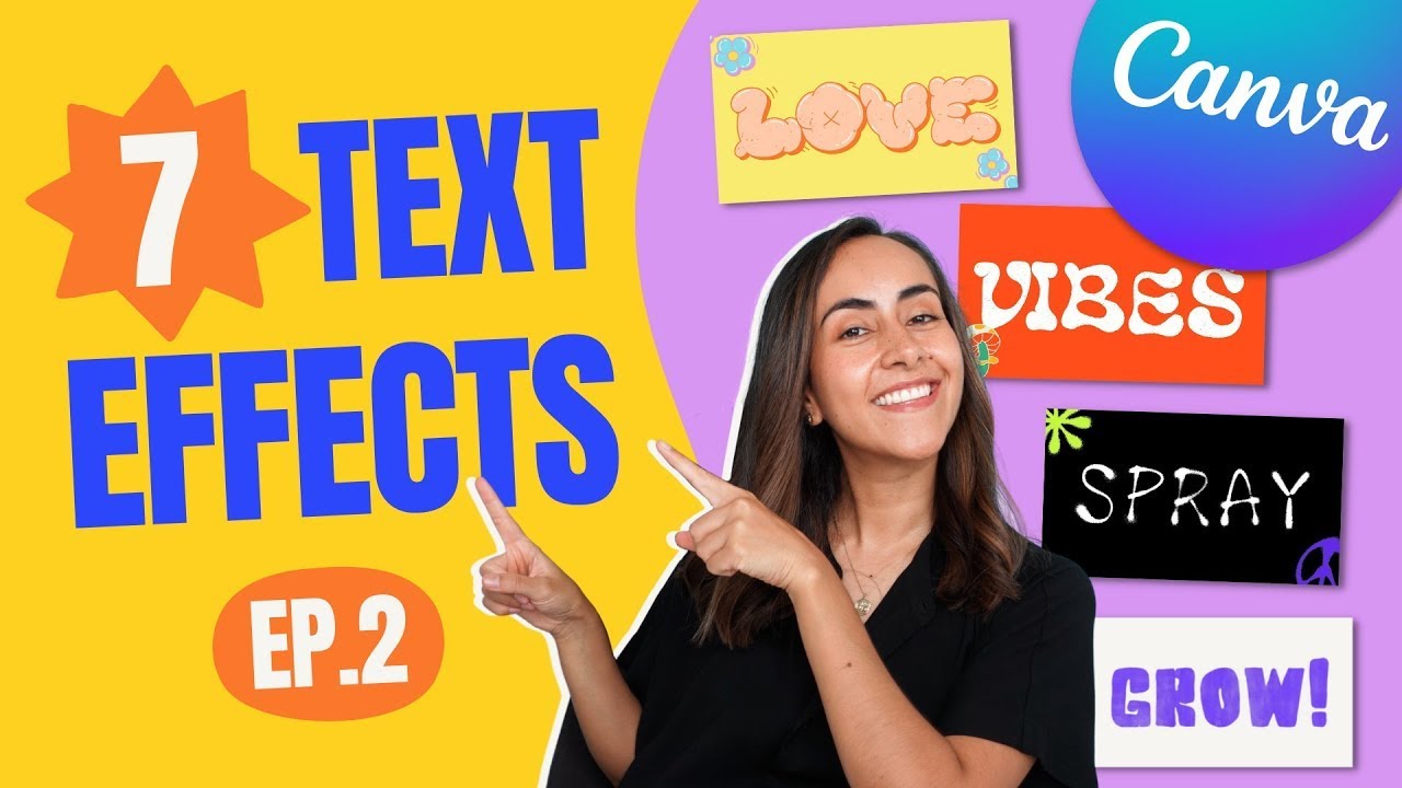 Create Irresistible TEXT EFFECTS using Hidden Graphics in Canva [FREE]