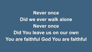 Never Once (Matt Redman) - Lyric video // With Vocals