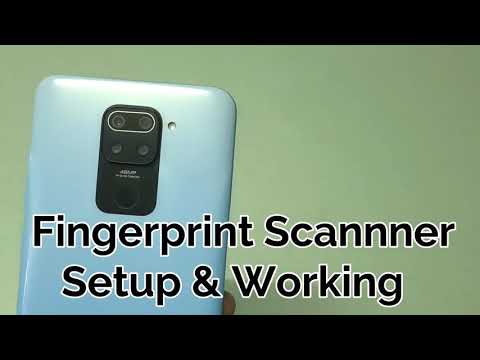 Redmi Note 9 Fingerprint Scanner Setup & Working