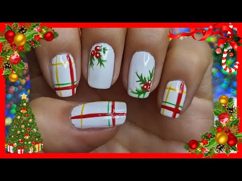 DECORACIÓN DE UÑAS PARA NAVIDAD | FÁCIL PRINCIPIANTES | Christmas nailart♥ NailArt By Andy