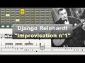 Django Reinhardt - "Improvisation n°1" (1937) - Gill & Jazz Transcription - Gill & Jazz Transcriptions Django Reinhardt - "Improvisation n°1" (1937) - Gill & Jazz Transcription