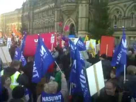 Pensions strike - Bradford - 30th November 2011