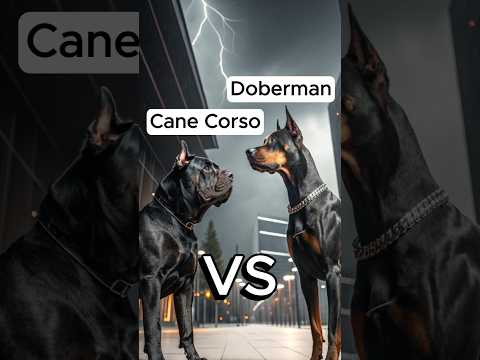 Cane Corso VS Doberman = ? #canecorso #doberman #versus #hybrid #dog