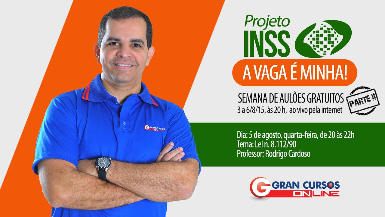 Concurso INSS parte II - Lei 8.112/90 - Prof. Rodrigo Cardoso