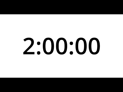 2 hours Countdown Timer | white screen| Focus & Precision ⏳🔥