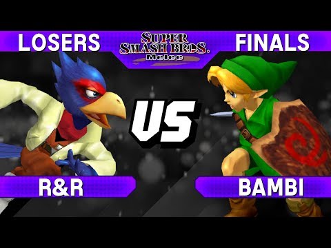 Smash Melee - R&R (Falco) vs Bambi (Y.Link) - S@LT 144 Losers Finals