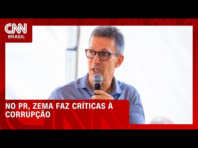 Zema faz críticas à corrupção durante agenda no Paraná | CNN PRIME TIME