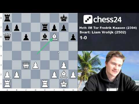 IM Tor Fredrik Kaasen - IM Liam Vrolijk 1-0
