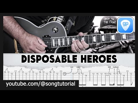 Metallica | Disposable Heroes | TAB | Guitar Cover | Lesson
