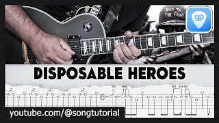 Metallica | Disposable Heroes | TAB | Guitar Cover | Lesson