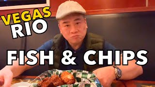 Fish and Chips at the All-American Bar And Grille, Rio Las Vegas.