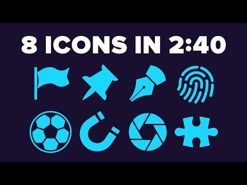 8 icons in 2 mins 40 secs thumbnail
