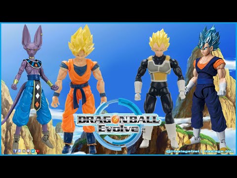 Target & Walmart Exclusives! Dragon Ball Evolve SSJ Goku, SSJ Vegeta, Beerus & Vegito | HNE Toys