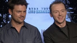 Karl Urban, Simon Pegg and Alice Eve Talk 'Star Trek Into Darkness'