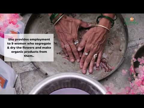 Surat's 22-year-old girl recycling temple flowers