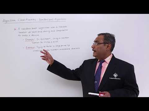 Algorithm Classification Randomized Algorithm