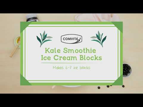 Kale Smoothie Ice Cream Blocks | Comvita Recipes for Kids