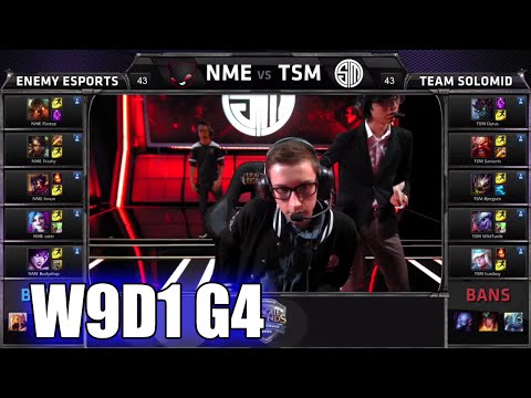 Enemy eSports vs TSM | S5 NA LCS Summer 2015 Week 9 Day 1 | NME vs TSM Team Solomid W9D1 G4
