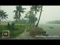Refreshing Monsoon Rain Walk In A Beautiful Village Of Kerala ASMR Rain Sounds For Deep Sleep