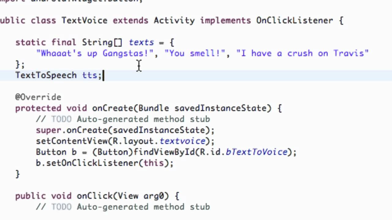 Android Application Development Tutorial - 187 - Text to Speech