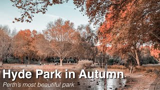 Hyde Park in Autumn, Perth Western Australia
