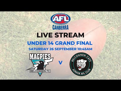 AFL Canberra Under 14 GRAND FINAL Magpies Juniors v Belconnen Cats