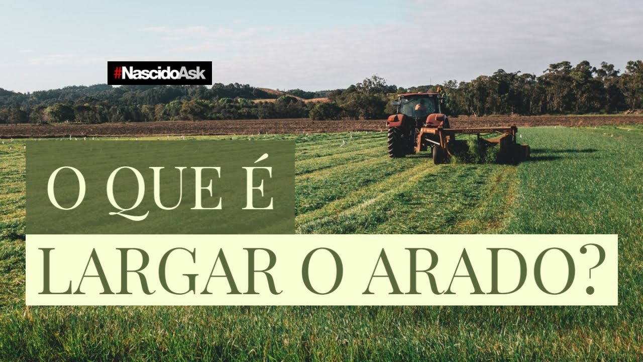 O QUE É LARGAR O ARADO? - NASCIDOASK