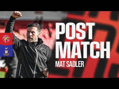 Post-match: Mat Sadler delighted with hard-fought win over Bradford City