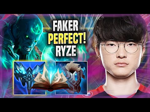 FAKER PERFECT GAME WITH RYZE! - T1 Faker Plays Ryze MID vs Ahri! | Season 2022