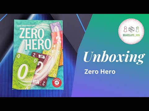 Zero Hero társasjáték dobozbontás - boardgame_hun