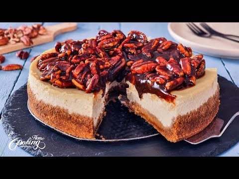 O melhor cheesecake de torta de noz-pecã - receita fácil