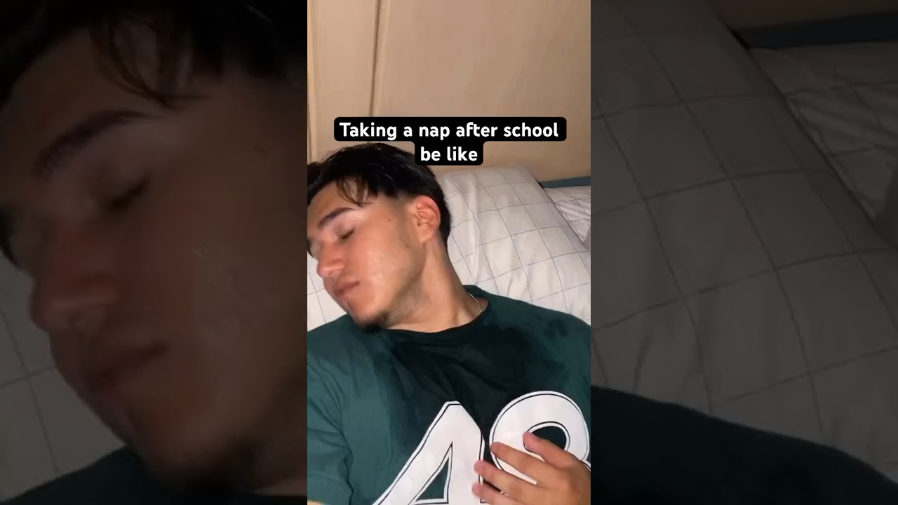 Taking a nap after school be like 😂 #comedy #shorts