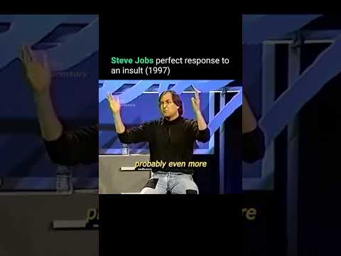 Steve Jobs perfect response to an insult
