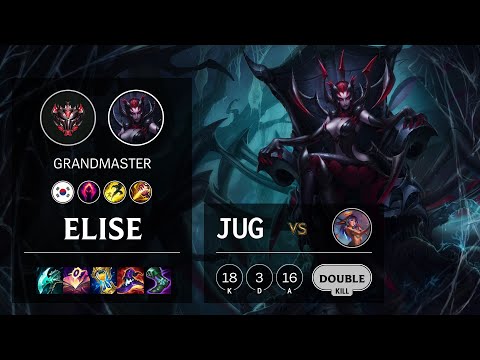 Elise Jungle vs Lillia - KR Grandmaster Patch 11.6