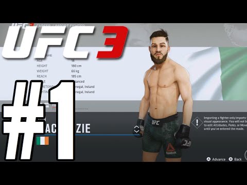 UFC 3 Career Mode Walkthrough Part 1 - THE GREAT!
