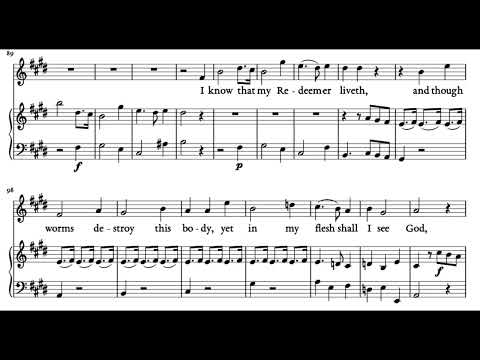 I know that my Redeemer liveth (Messiah - G.F. Händel) Score Animation