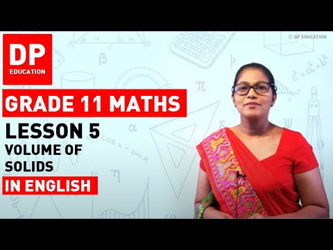 Lesson 5 - Volume of Solids | DP Education Maths Session for Grade 11 - Term 1