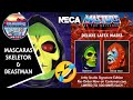 MASTERS OF THE UNIVERSE - SKELETOR & BEASTMAN MASK