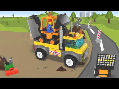 Vidéo LEGO Juniors 10683 : Le camion de chantier