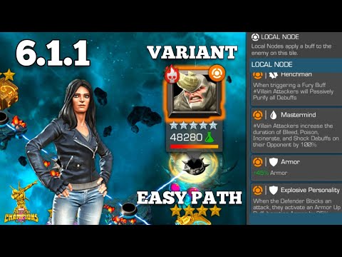 Variant 6 1.1 Contamination Easy Path Mcoc | Marvel Contest of Champions 6.1.1
