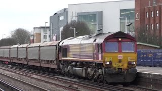 preview picture of video 'Trains at Eastleigh 21/03/15'